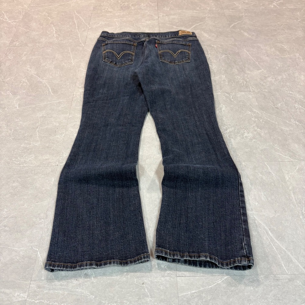 Levis 515 Boot Cut Jeans Womens 10 S/C Dark Wash Denim Blue Mid Rise 2269